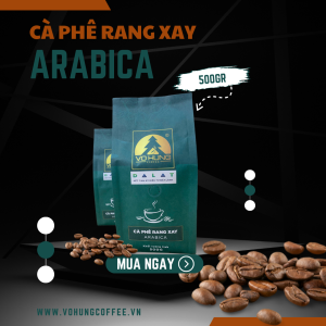 Cà phê rang xay Arabica Cầu Đất